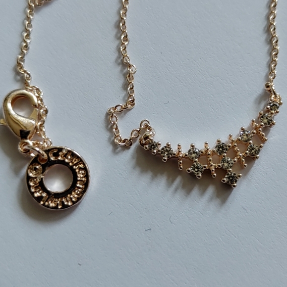 Kenneth J Lane CZ Necklace and Earing Set - Picture 3 of 5